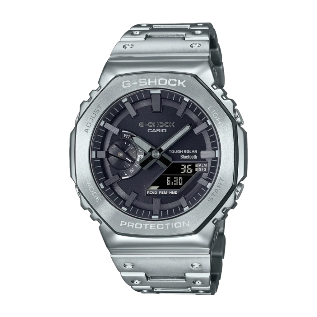 Casio GM-B2100D-1ADR G1270 | G-Shock Men Quartz Black Dial Analog-Digital Stainless Steel Watch