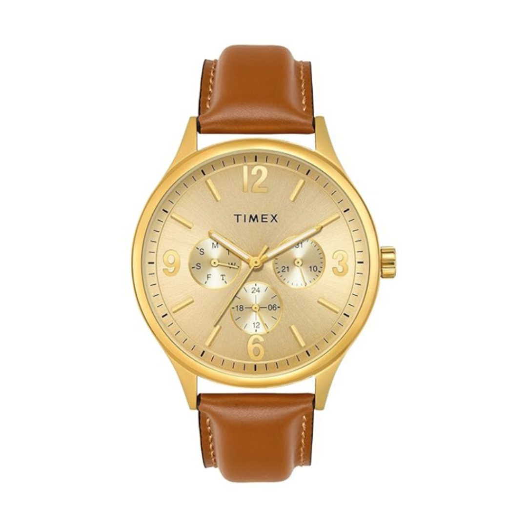 Timex TWEG18439 | Trendline Men Quartz Dial Multi-Function Leather Watch