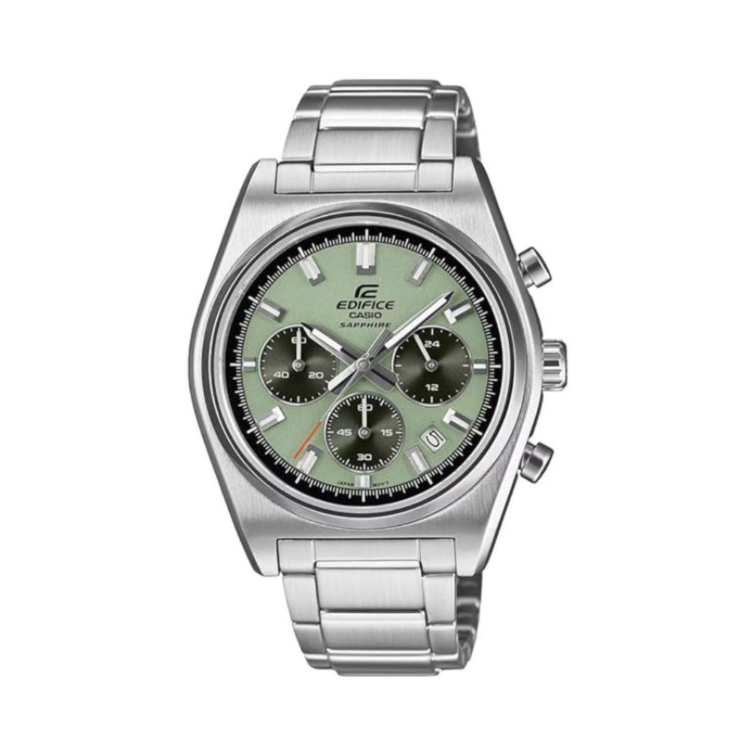 Casio EFB-730D-3AVUDF ED689 | Edifice Men Quartz Green Dial Chronograph Stainless Steel Watch