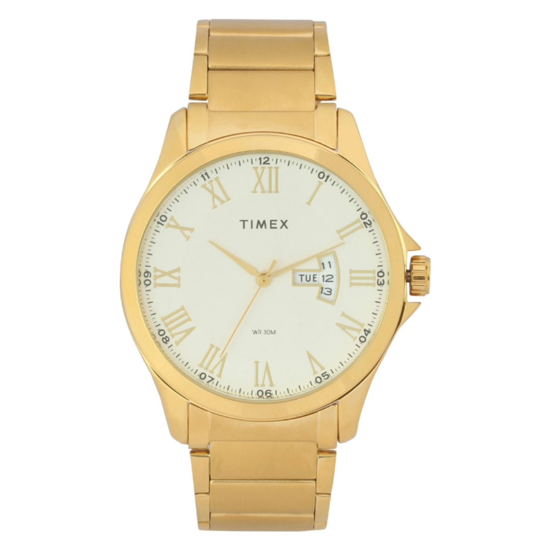 Timex TW000X112 | Men Quartz Silver Dial Analog Stainless Steel Watch.