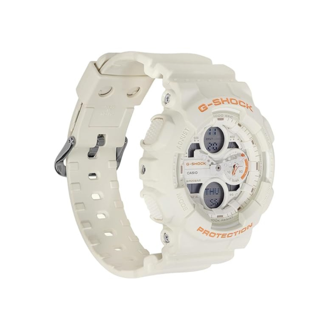 Casio GMA-S140-7ADR G1780 | G-Shock Women Quartz Cream Dial Analog-Digital Resin Watch