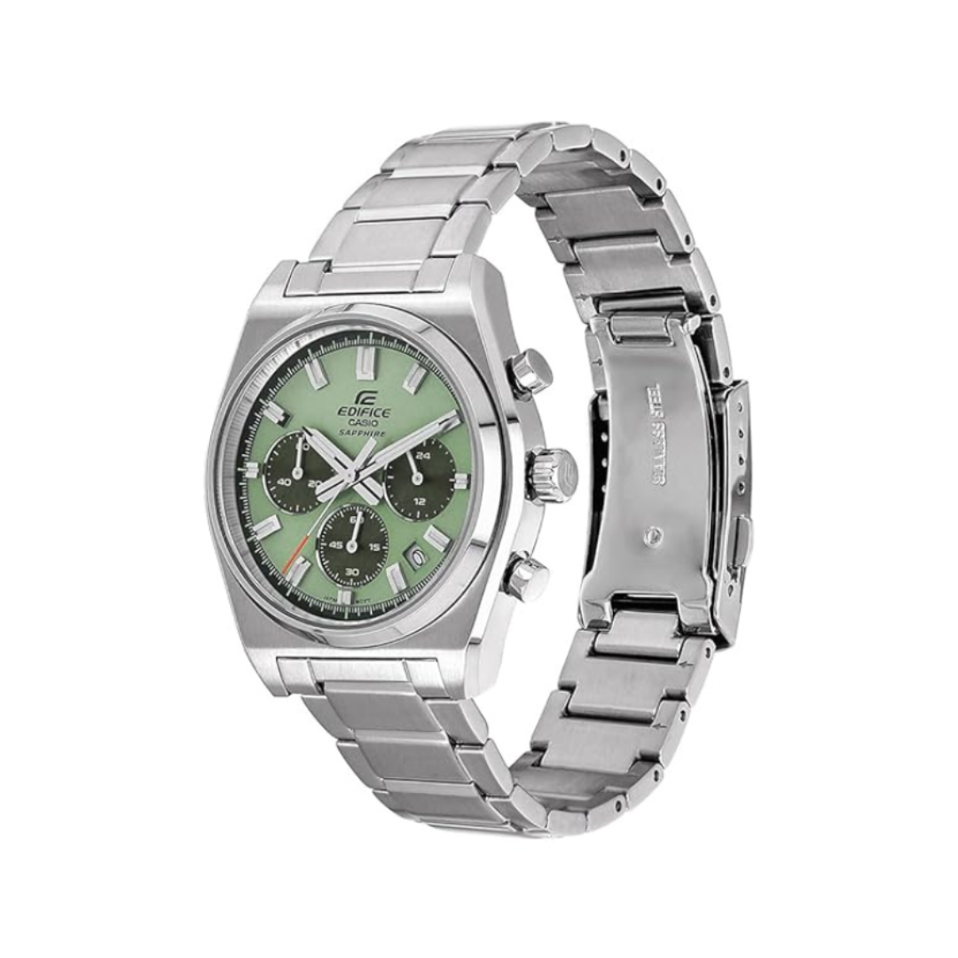 Casio EFB-730D-3AVUDF ED689 | Edifice Men Quartz Green Dial Chronograph Stainless Steel Watch