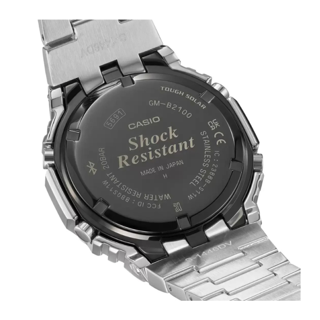 Casio GM-B2100D-1ADR G1270 | G-Shock Men Quartz Black Dial Analog-Digital Stainless Steel Watch