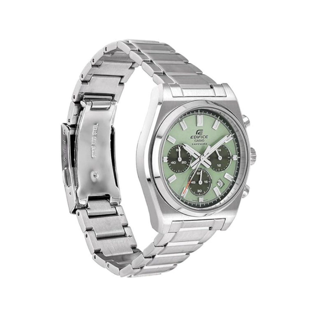 Casio EFB-730D-3AVUDF ED689 | Edifice Men Quartz Green Dial Chronograph Stainless Steel Watch