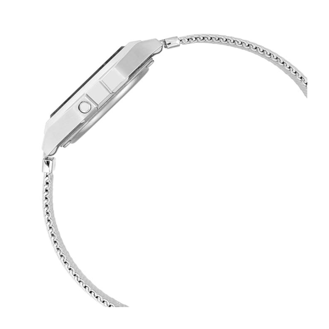 Casio A158WEM-3DF D413 | Unisex Quartz Green Dial Digital Stainless Steel Watch.