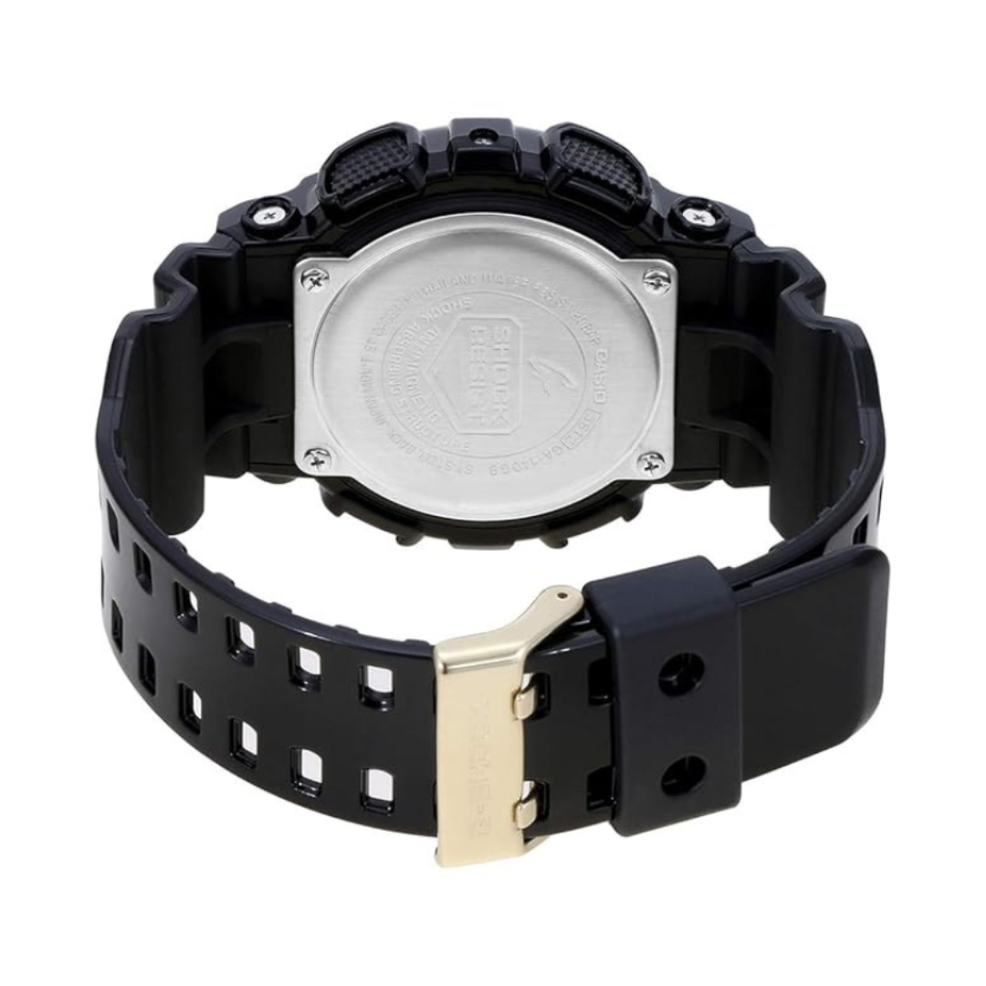 Casio GA-140GB-1A1DR G1021 | G-Shock Men Quartz Gold Dial Analog-Digital Resin Watch.