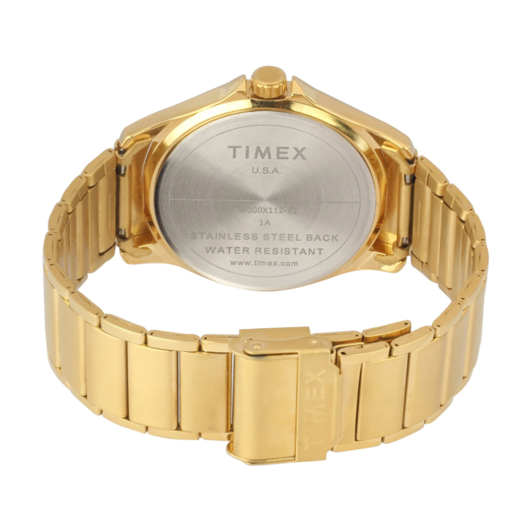 Timex TW000X112 | Men Quartz Silver Dial Analog Stainless Steel Watch.