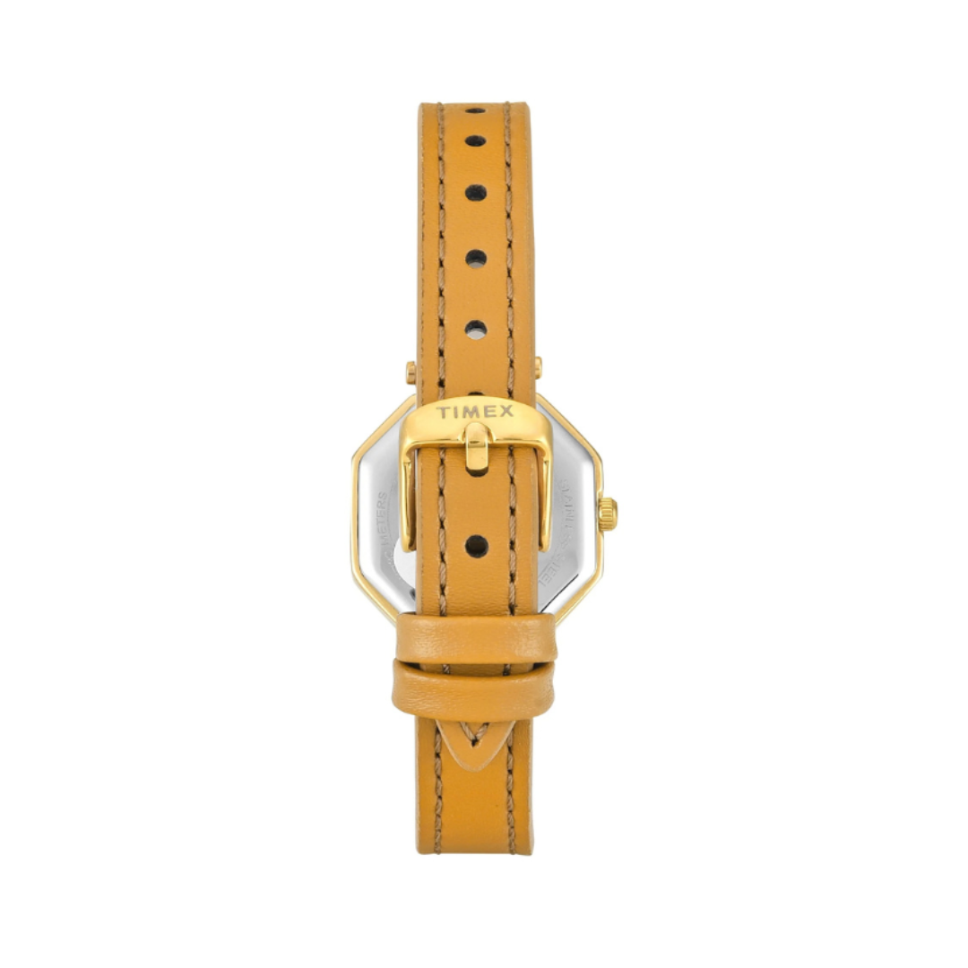 Timex TWEL26900 | Timex Trendline Octagonal 26mm Yellow Dial Analog Women Watch