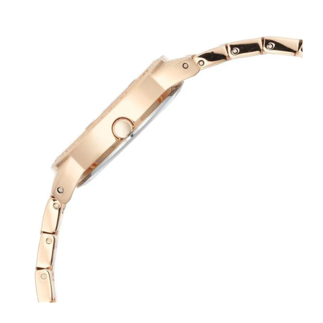 Titan 95281WM01 | Titan Raga Showstopper Quartz Analog Pink Round Dial Rose Gold Metal Strap Watch For Women