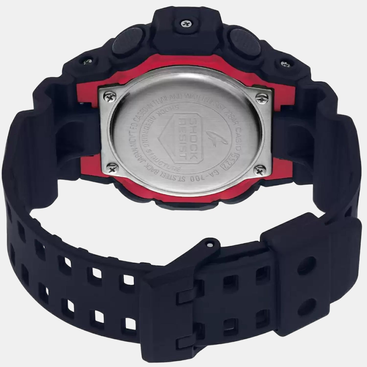 G-Shock Men Quartz Black Dial Analog-Digital Resin Watch G714