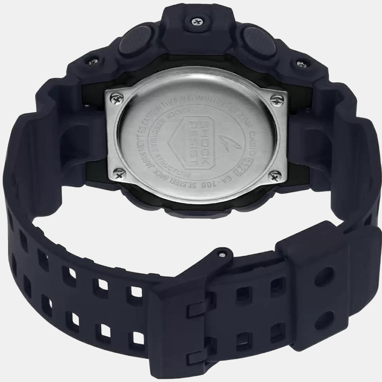 G-Shock Men Quartz Black Dial Analog-Digital Resin Watch G715