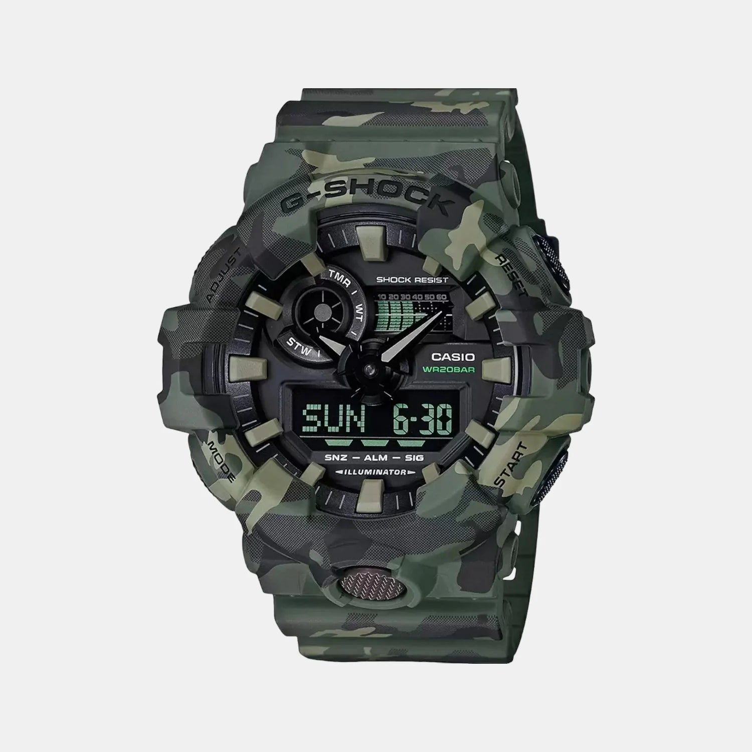 G-Shock Men Quartz Grey Dial Analog-Digital Resin Watch G824