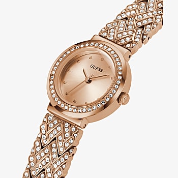 Guess GW0476L3 | Treasure Women Quartz Pink Dial Analog Stainless Steel Watch