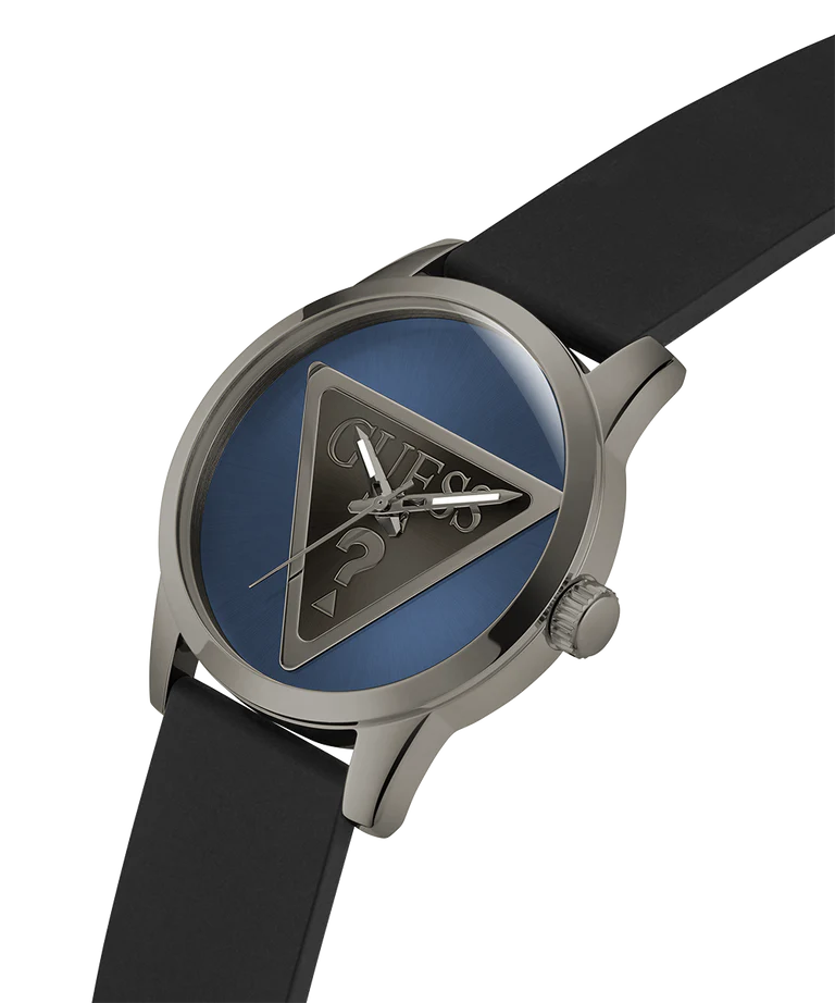 Guess GW0781G5 | Badge Men Quartz Blue Dial Analog Leather Watch.