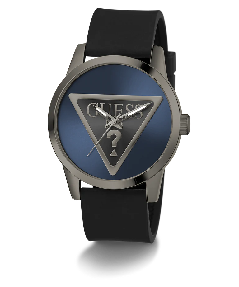 Guess GW0781G5 | Badge Men Quartz Blue Dial Analog Leather Watch.