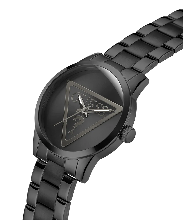 Guess GW0782G2 | Gt Badge Men Quartz Black Dial Analog Stainless Steel.