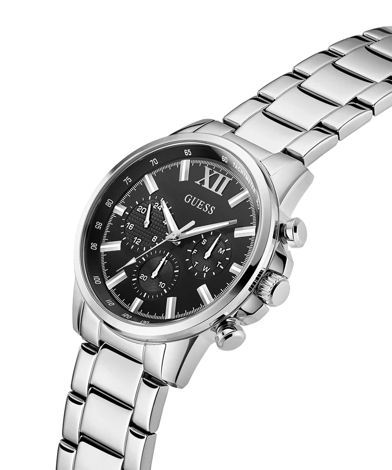 Guess GW0900G1 | Gd Walker Men Quartz Black Dial Analog Stainless Steel
