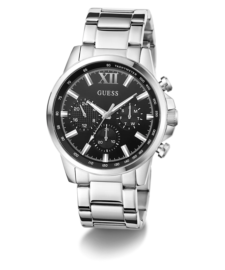 Guess GW0900G1 | Gd Walker Men Quartz Black Dial Analog Stainless Steel