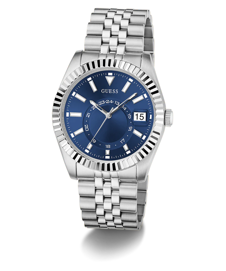 Guess GW0977G1 | Gd Jaden Men Quartz Blue Dial Analog Stainless Steel.