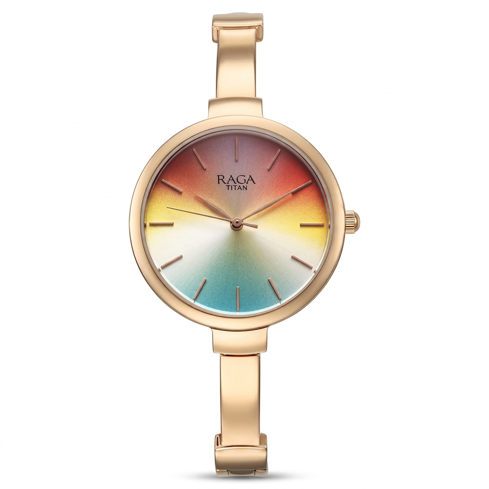 Titan 95273WM01 | Titan Raga Showstopper Quartz Analog Multicoloured Dial Metal Strap Watch for Women