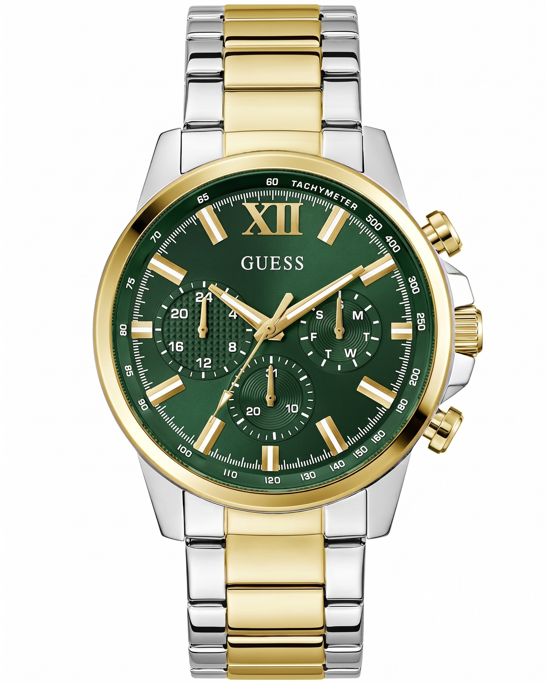 Guess GW0900G5 | Gd Walker Men Quartz Green Dial Analog Stainless Steel