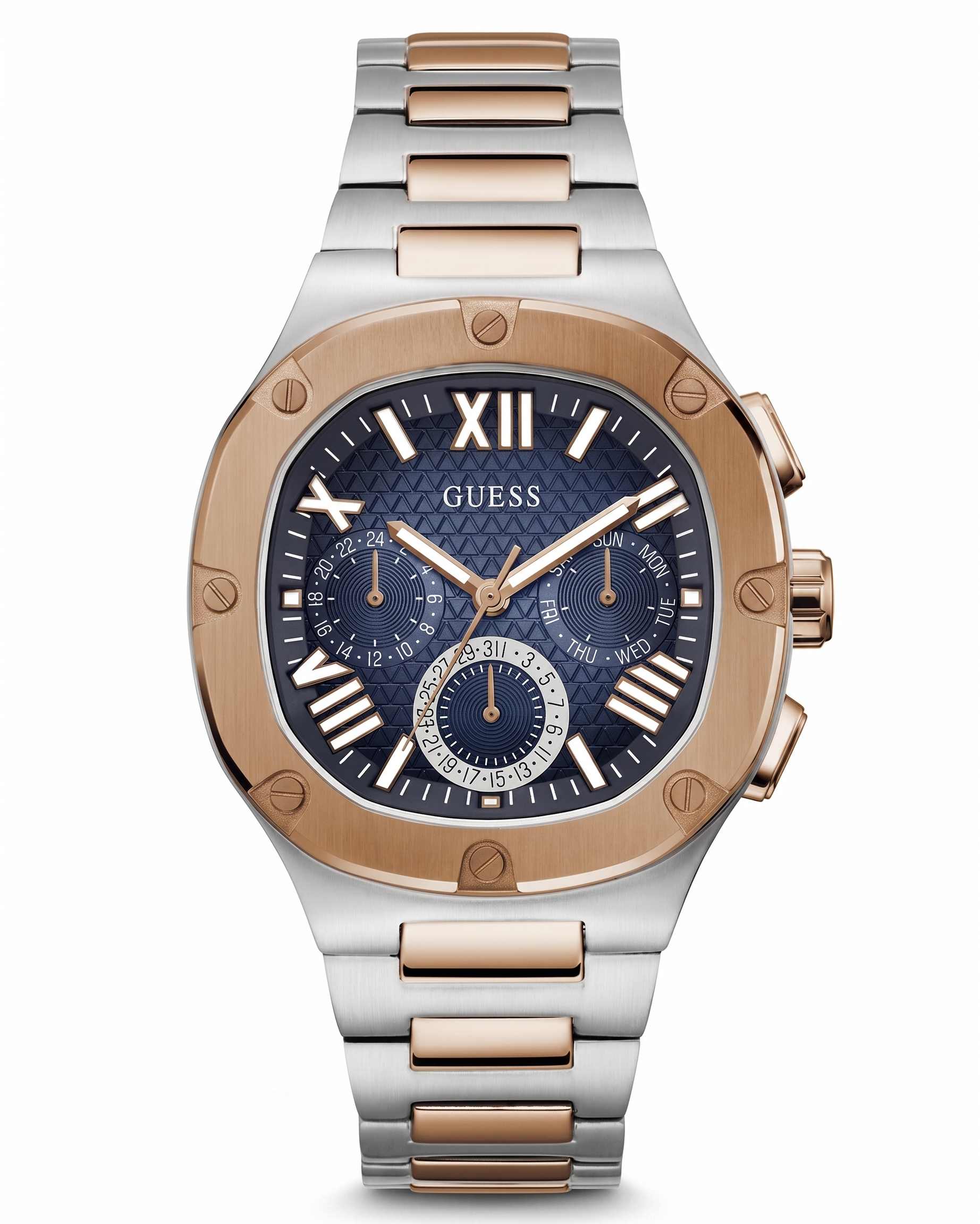 Guess GW0572G4 | Gd Headline Men Quartz Blue Dial Analog Stainless Steel.