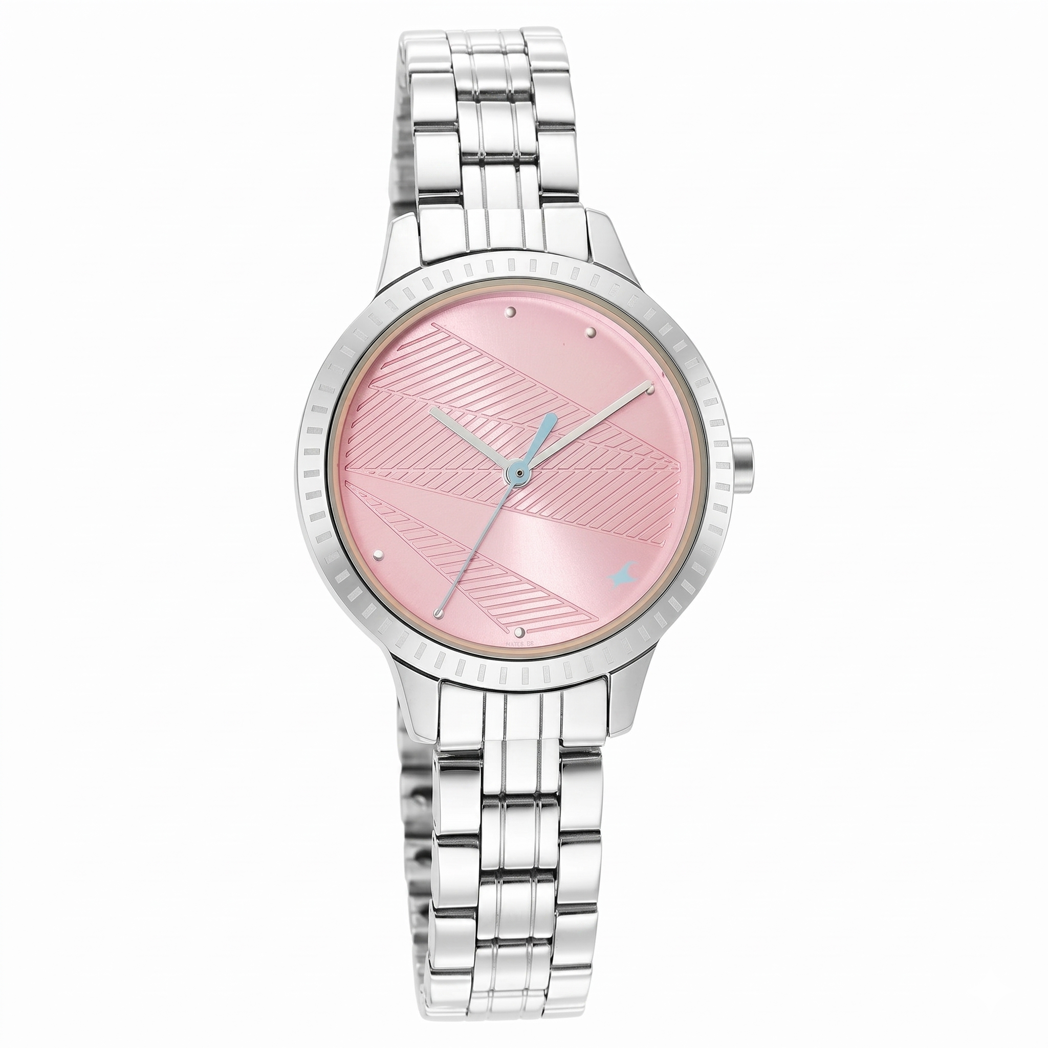 Fastrack 6267SM02 | Fastrack Stunners Quartz Analog Pink Dial Metal Strap Watch for Girls
