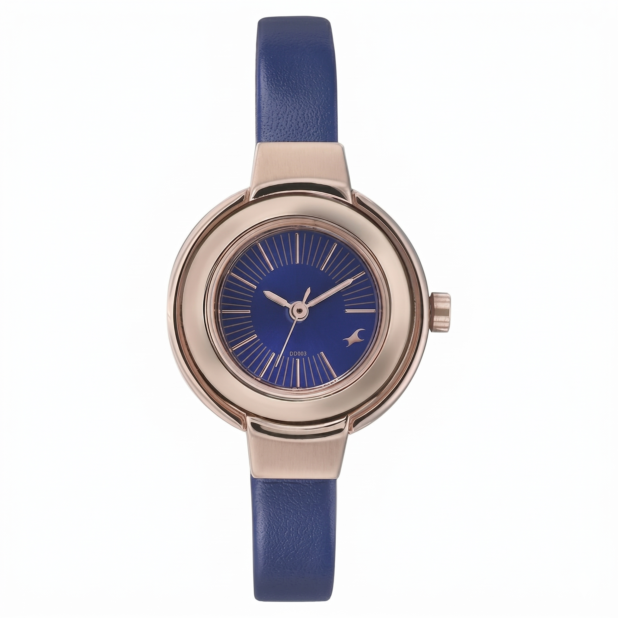 Fastrack 6113WL01 | Fastrack Quartz Analog Blue Dial Leather Strap Watch for Girls