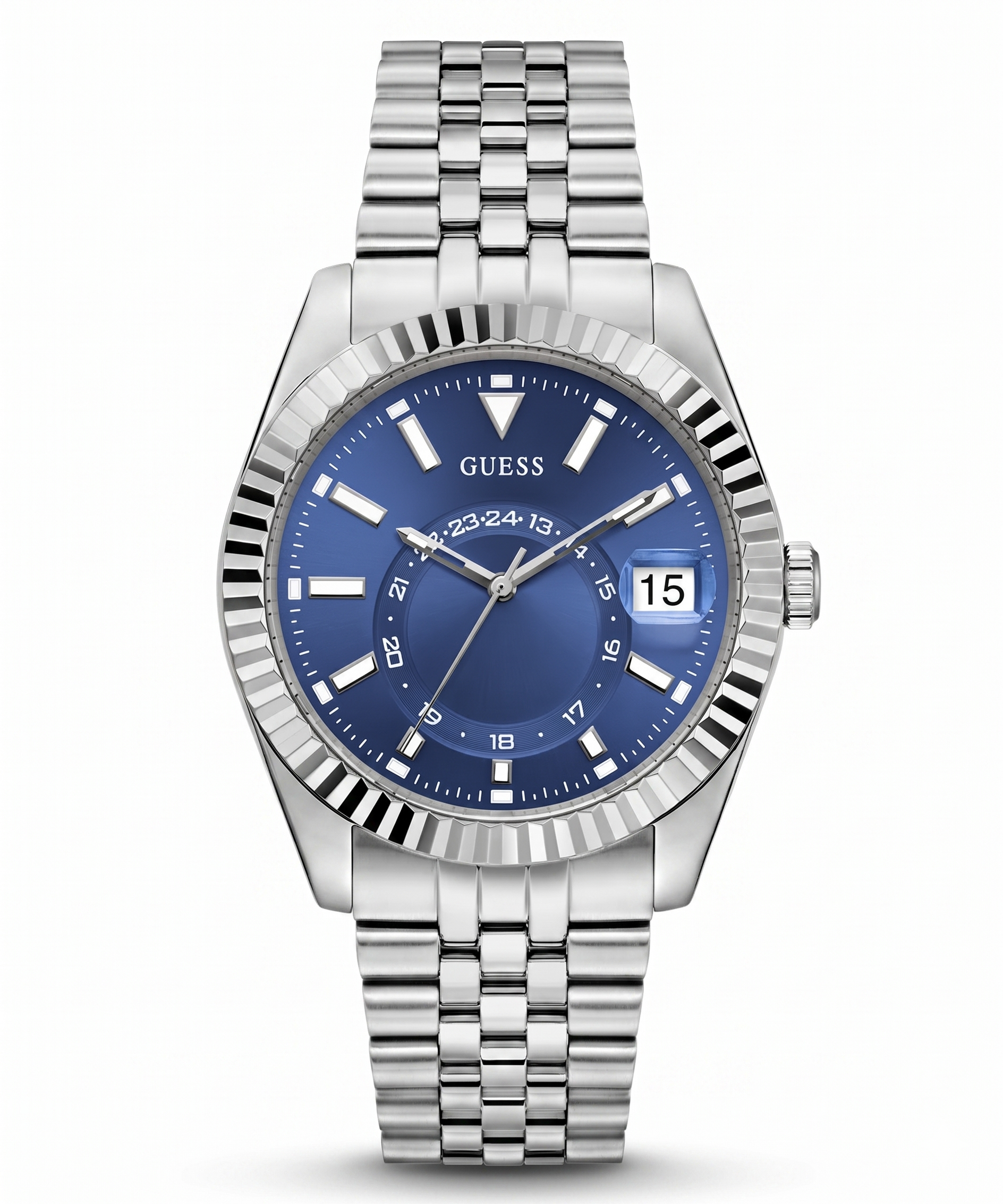 Guess GW0977G1 | Gd Jaden Men Quartz Blue Dial Analog Stainless Steel.