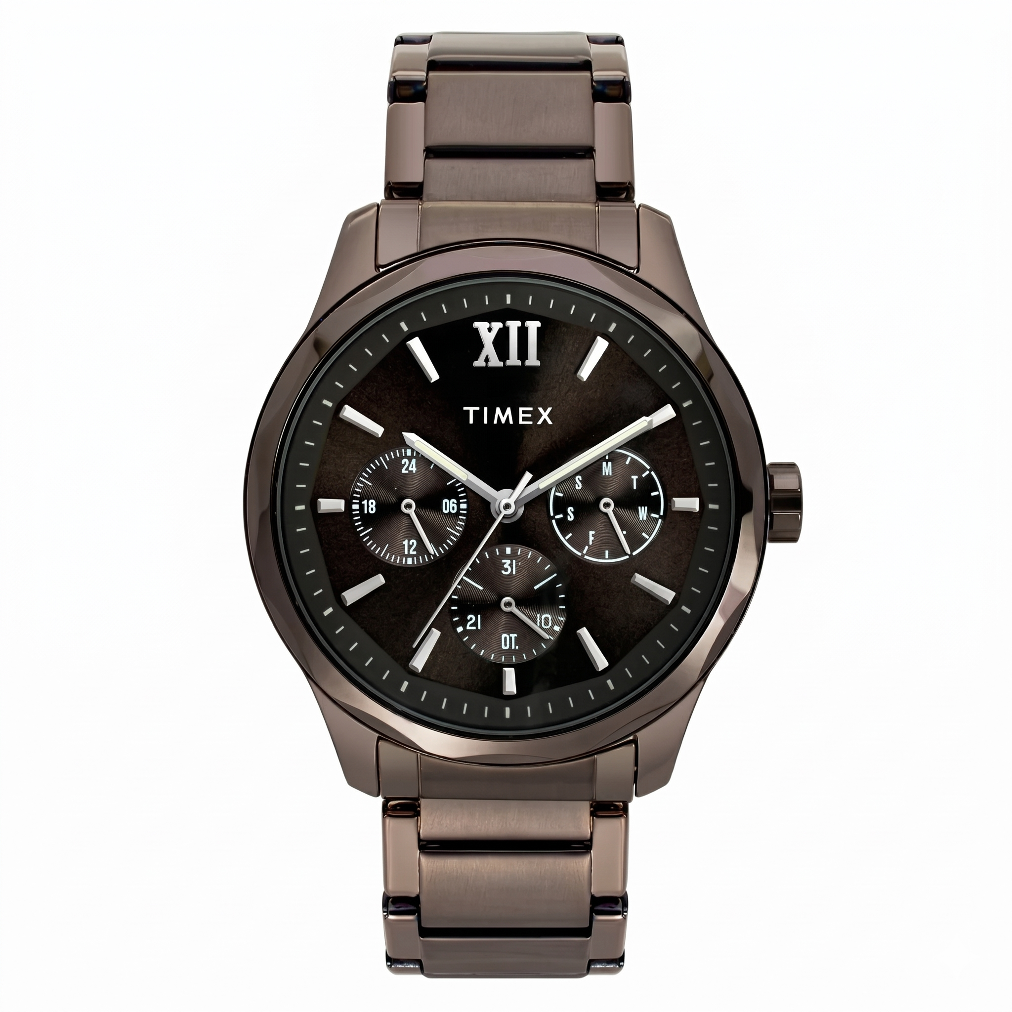 Timex TW0TG7636 | Timex Men Brown Round Dial Analog Watch