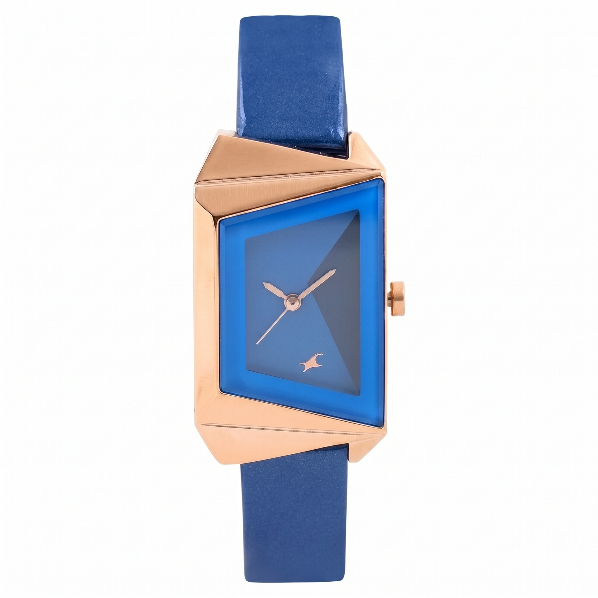 Fastrack NK6148WL01 | Fastrack Quartz Analog Blue Dial Leather Strap Watch for Girls