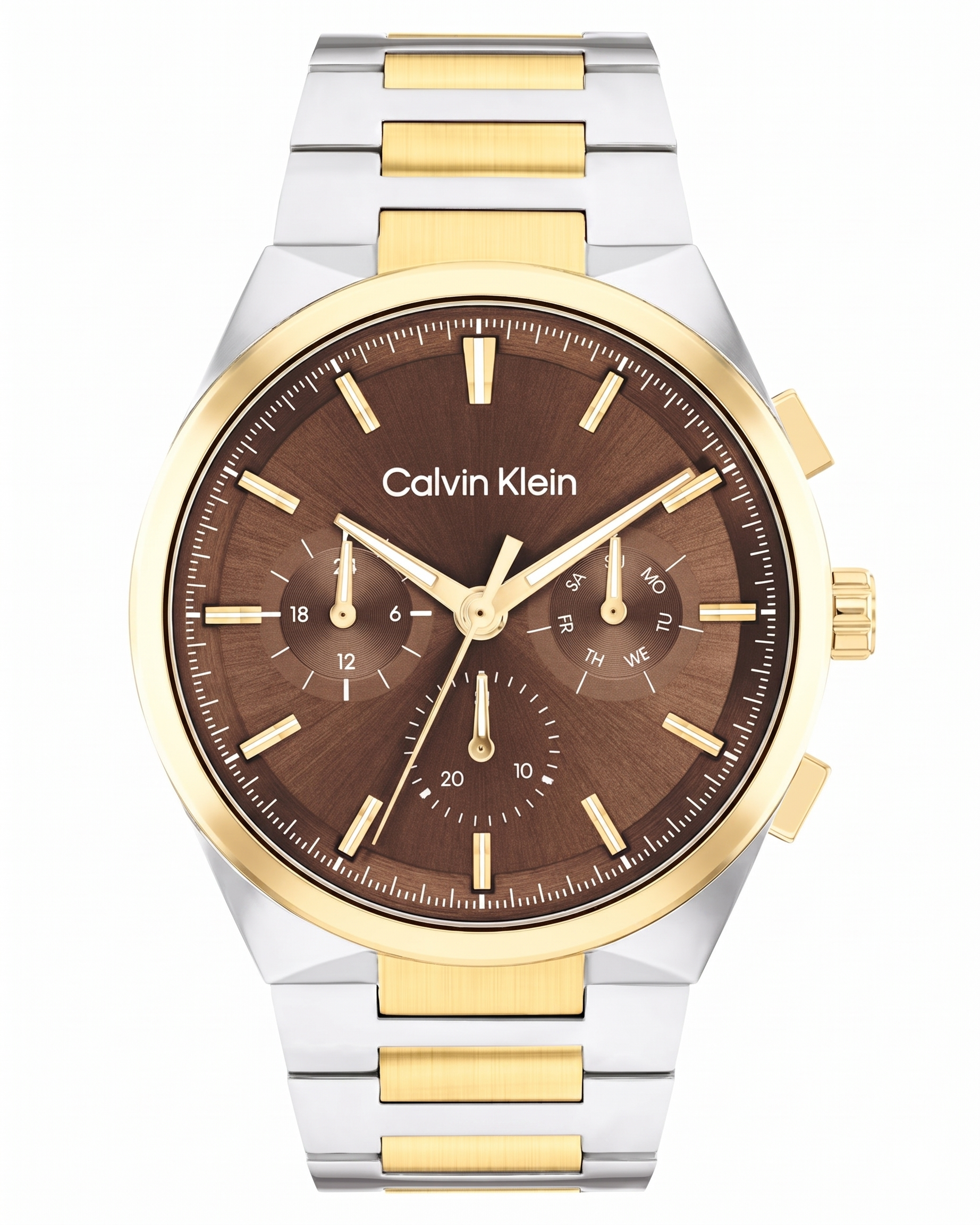 Calvin Klein 25200442 | Distinguish Men Quartz Brown Dial Multi-Function Stainless Steel Watch