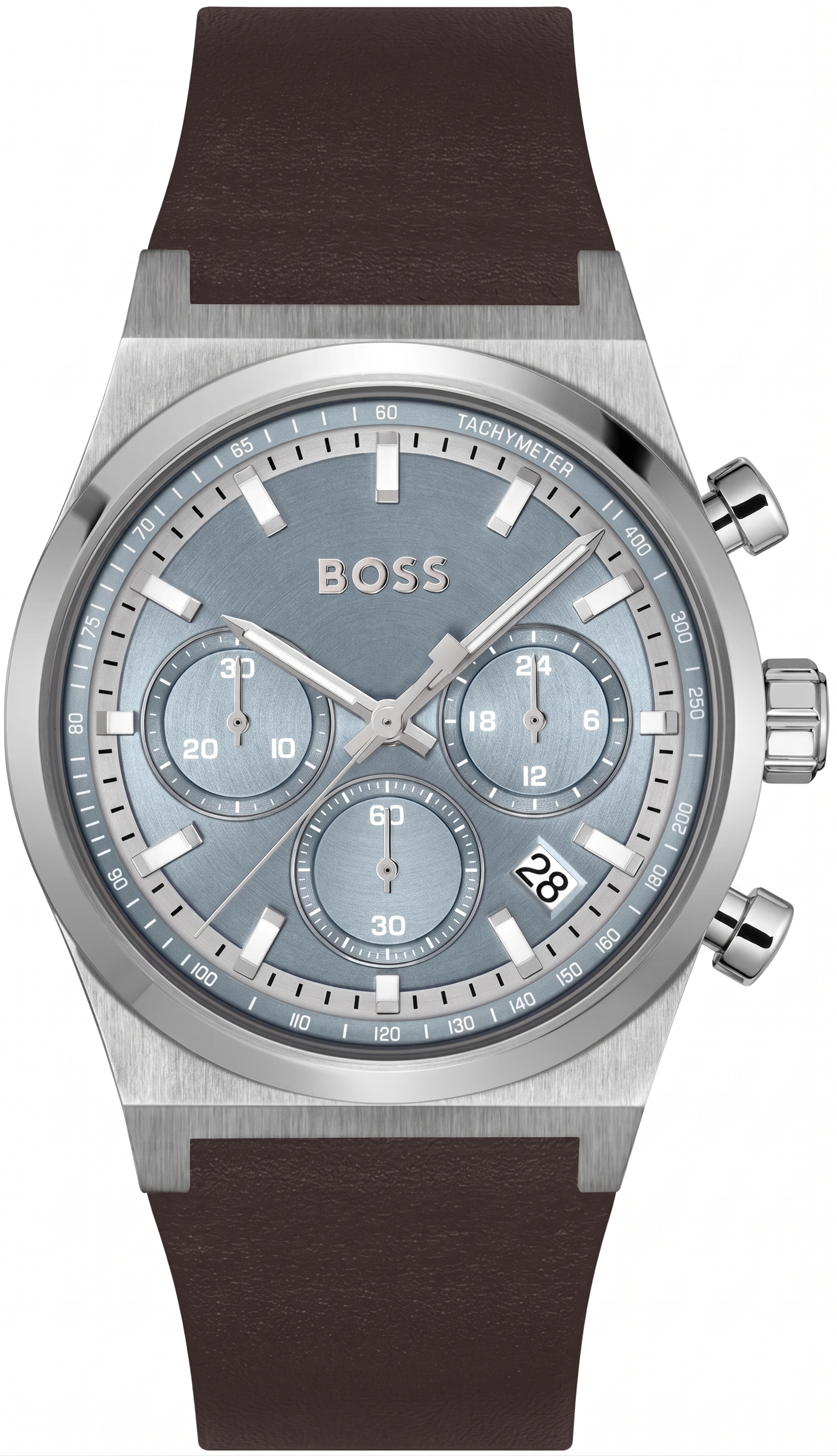 Boss 1514219 | Candor Chrono Men Quartz Blue Dial Chronograph Leather Watch