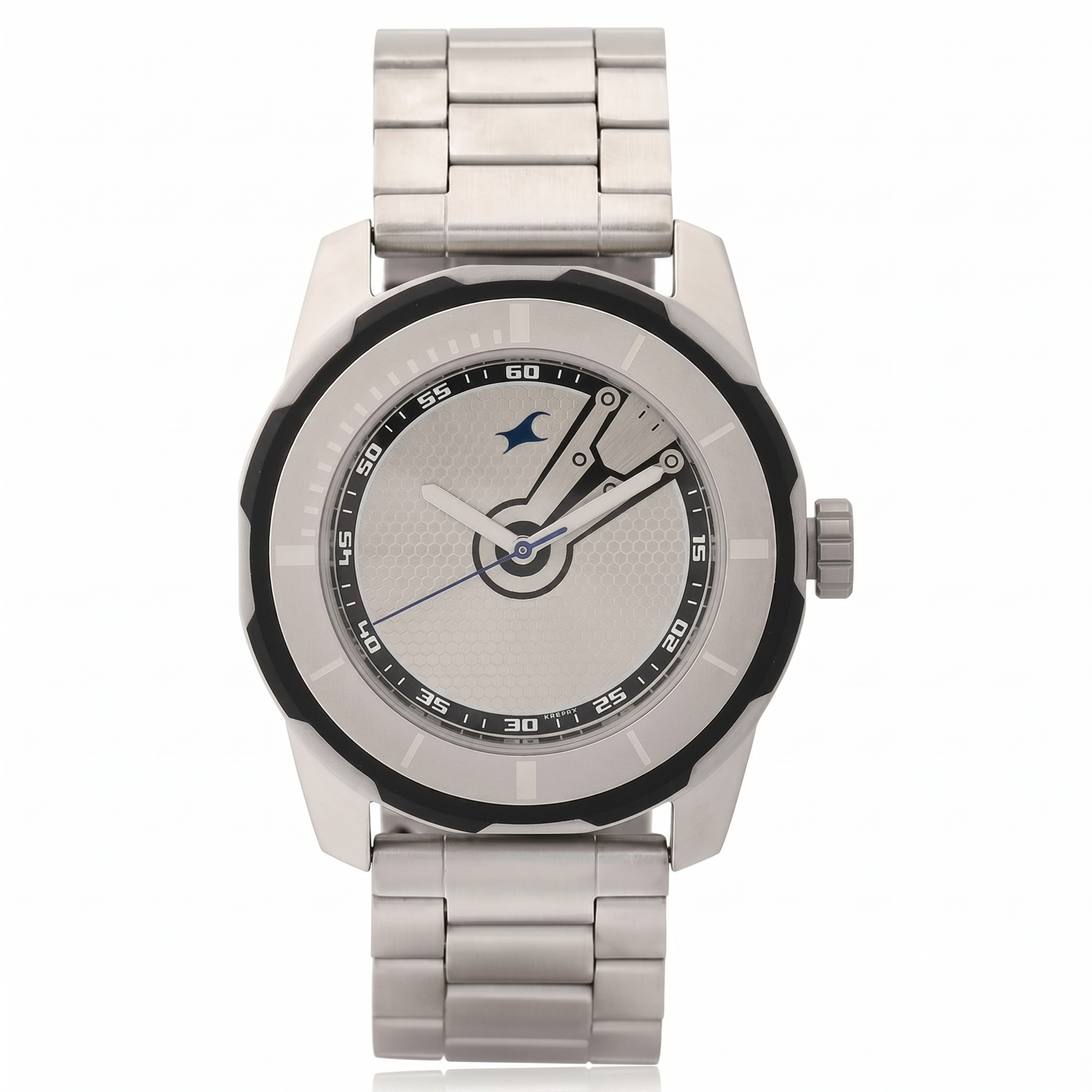 Fastrack NK3099SM01 | Fastrack Quartz Analog Silver Dial Stainless Steel Strap Watch for Guys