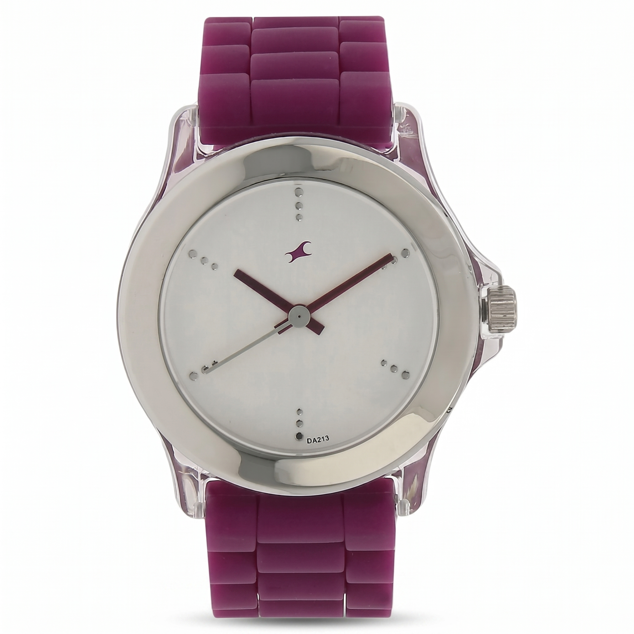 Fastrack NK9827PP06 | Fastrack Quartz Analog Silver Dial Plastic Strap Watch for Girls
