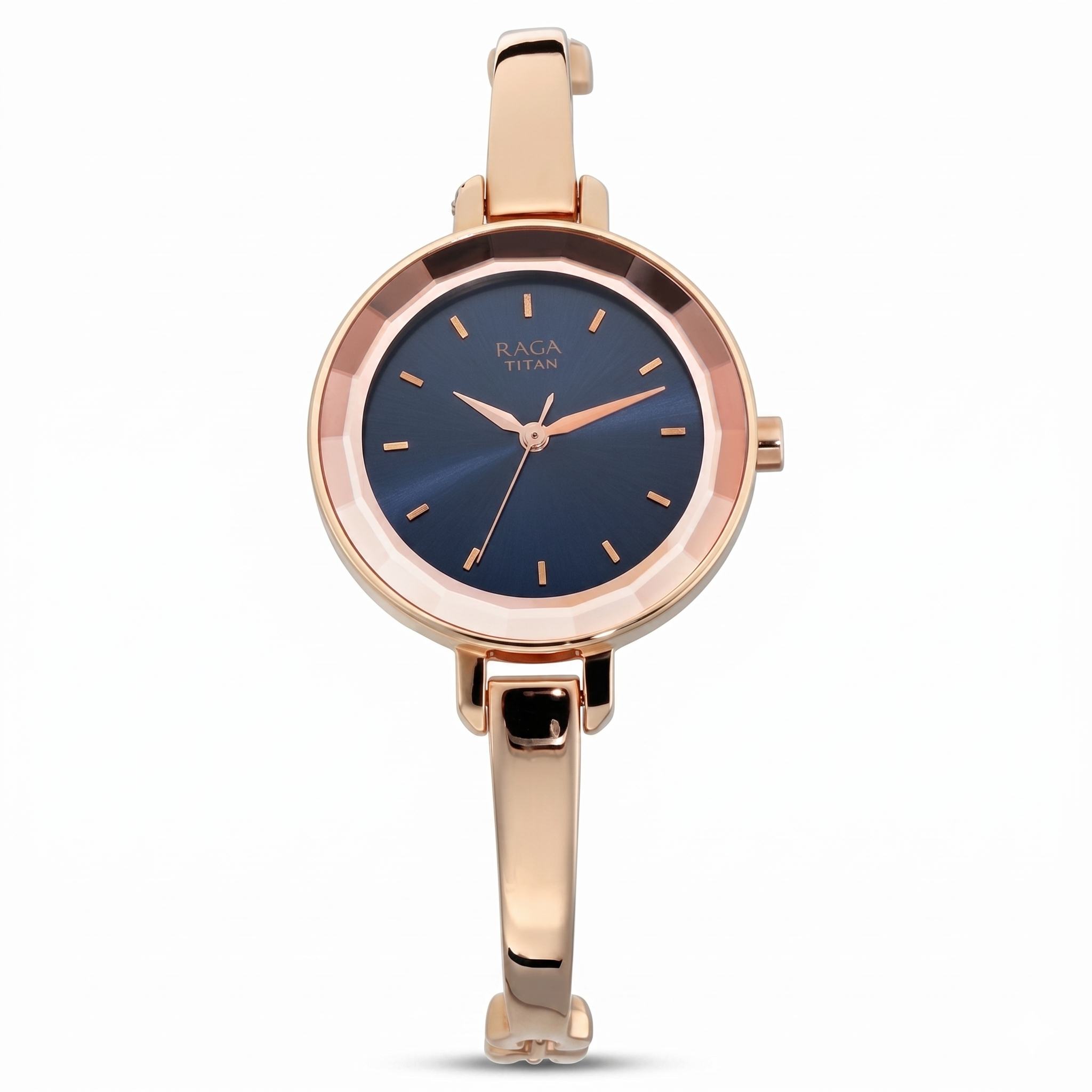 Titan 2575WM02 | Titan Quartz Analog Blue Dial Metal Strap Watch for Women