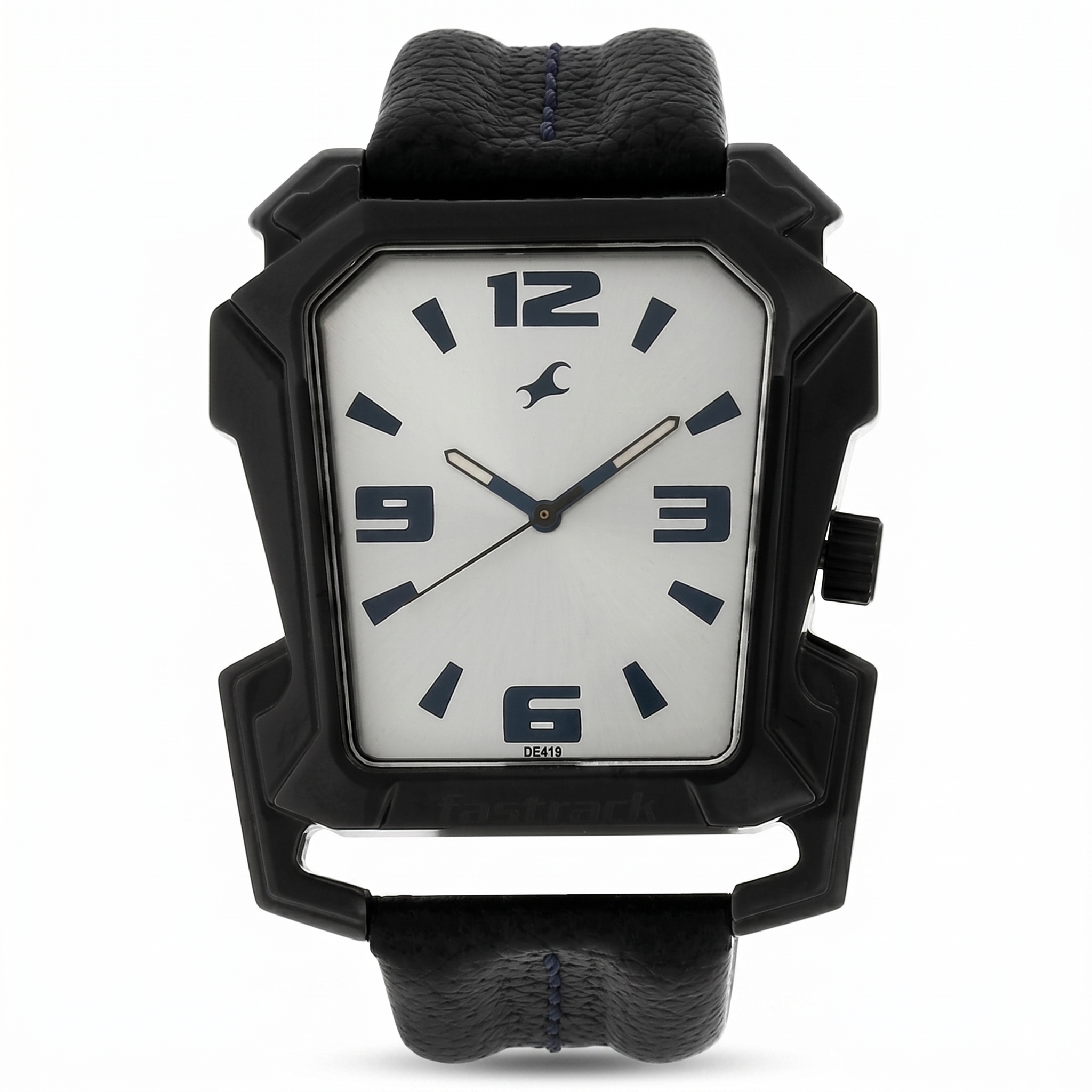Fastrack 3131NL01 | Fastrack Quartz Analog White Dial Leather Strap Watch for Guys