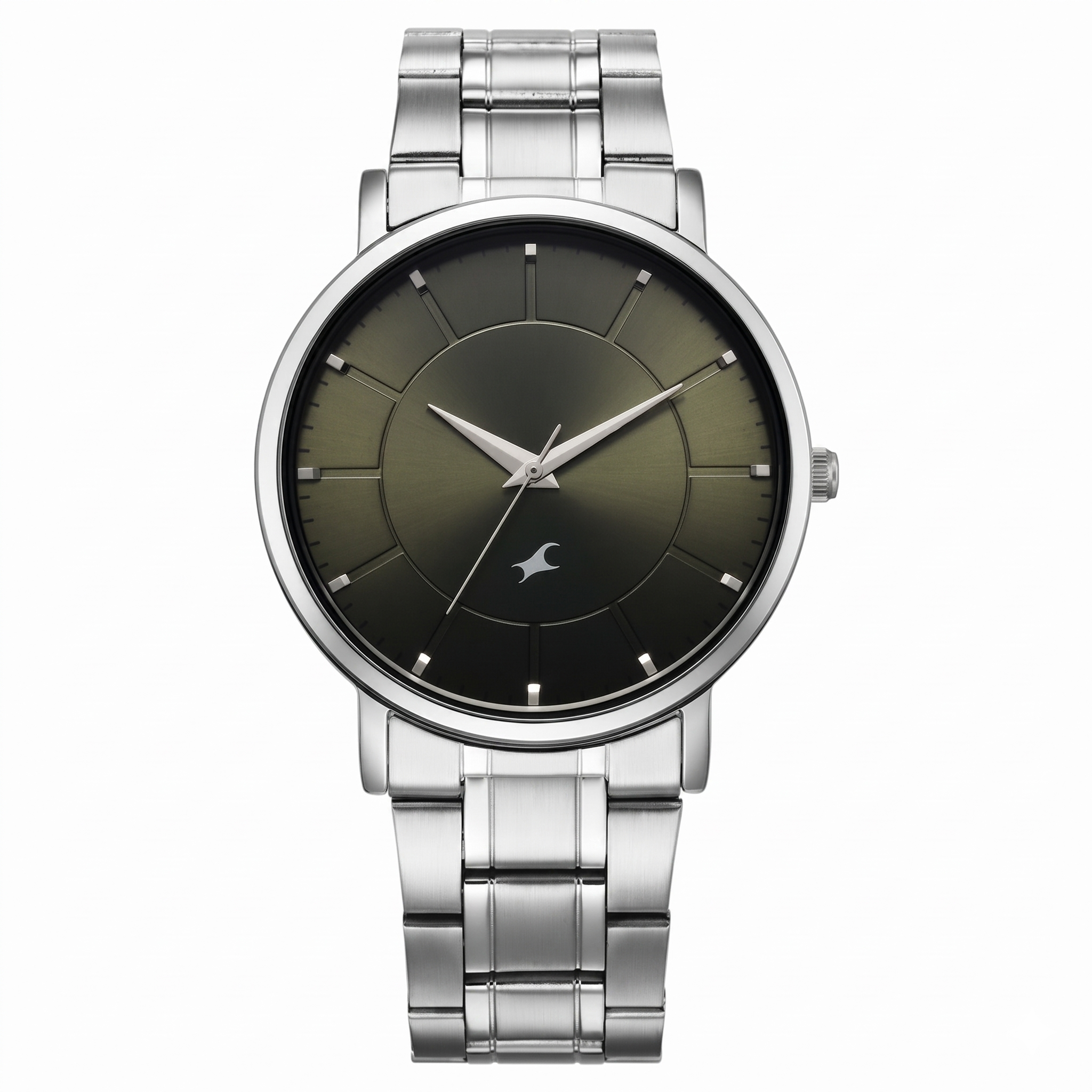 Fastrack 38163SM02 | Fastrack Stunners X Quartz Analog Green Dial Stainless Steel Strap Watch For Guys