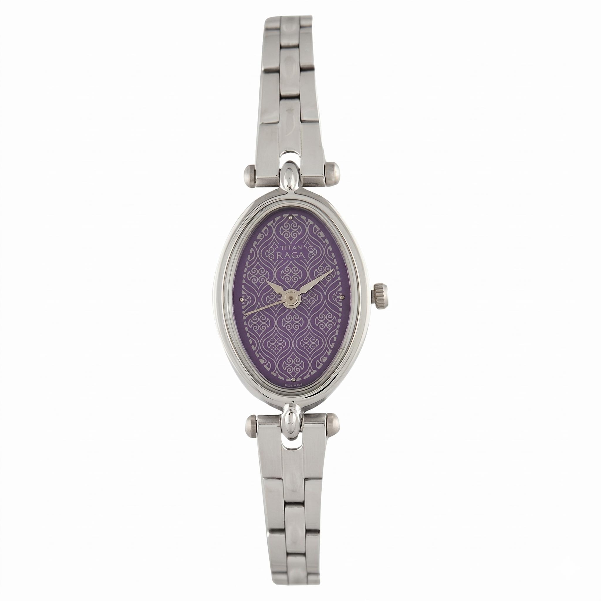 Titan 2418SM01 | Titan Karishma Blue Dial Analog Metal Strap Watch for Women