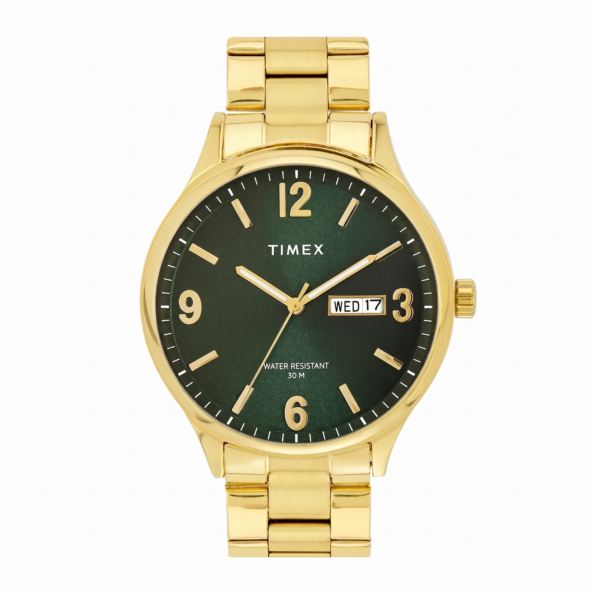 Timex TWEG18445 | TIMEX Green Round Dial Analog Men's Watch