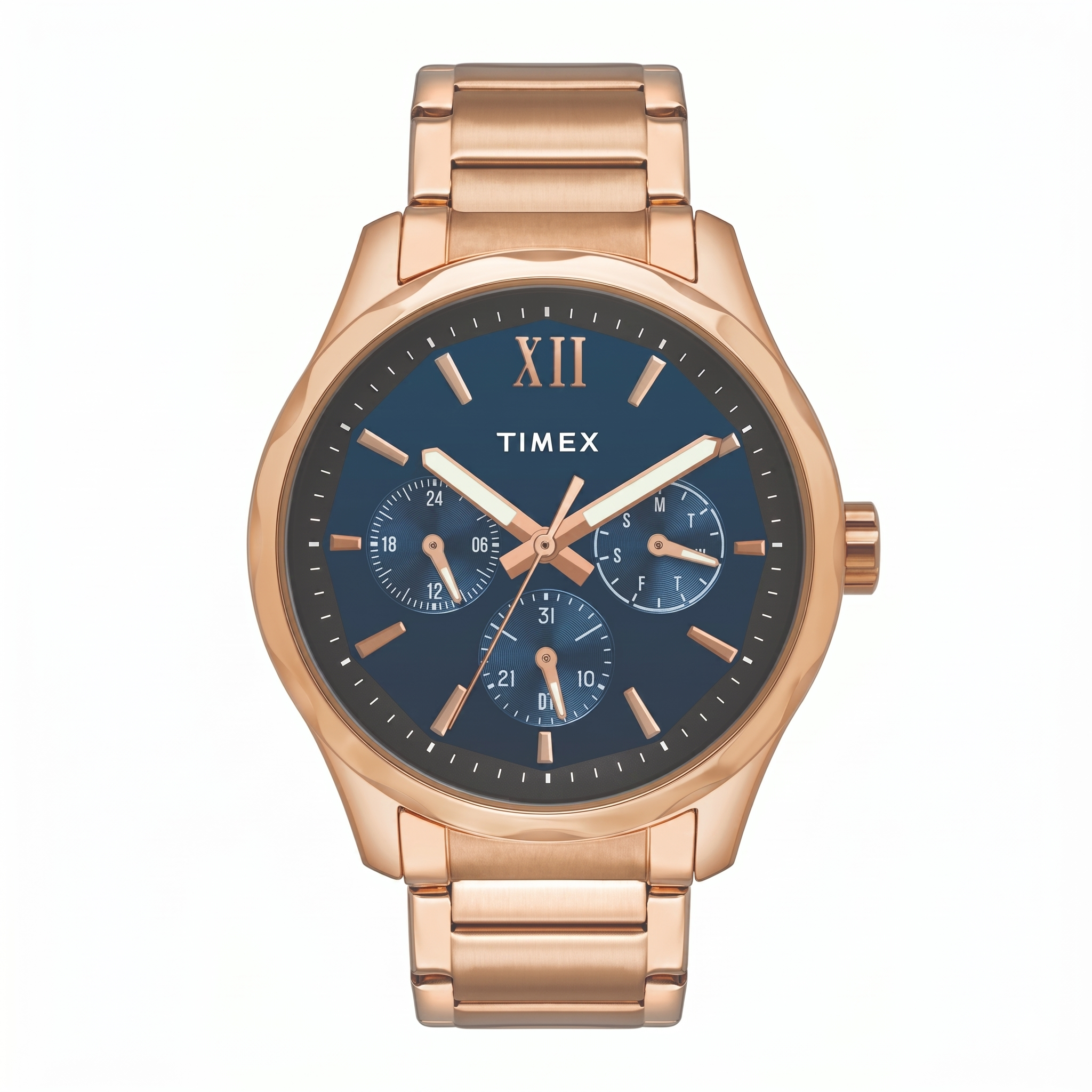 Timex TW0TG7606 | Timex Empera Men's Blue Dial Round Case Multifunction Function Watch