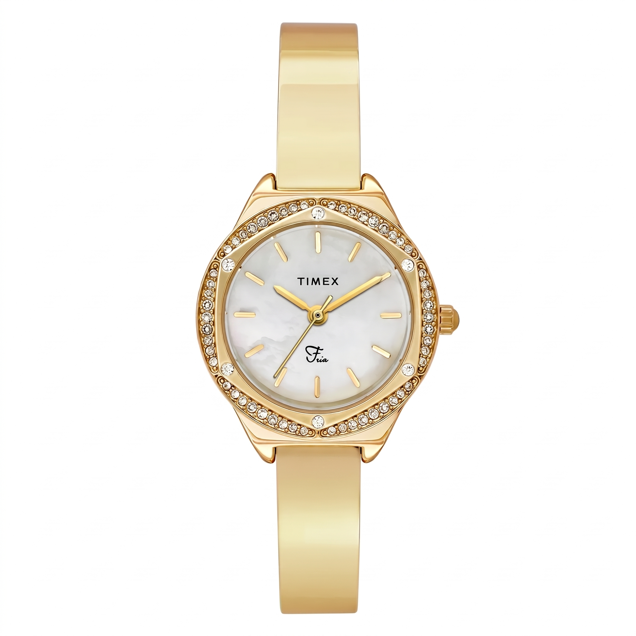 Timex TWEL24202 | TIMEX Fria White Round Dial Analog Women's Watch