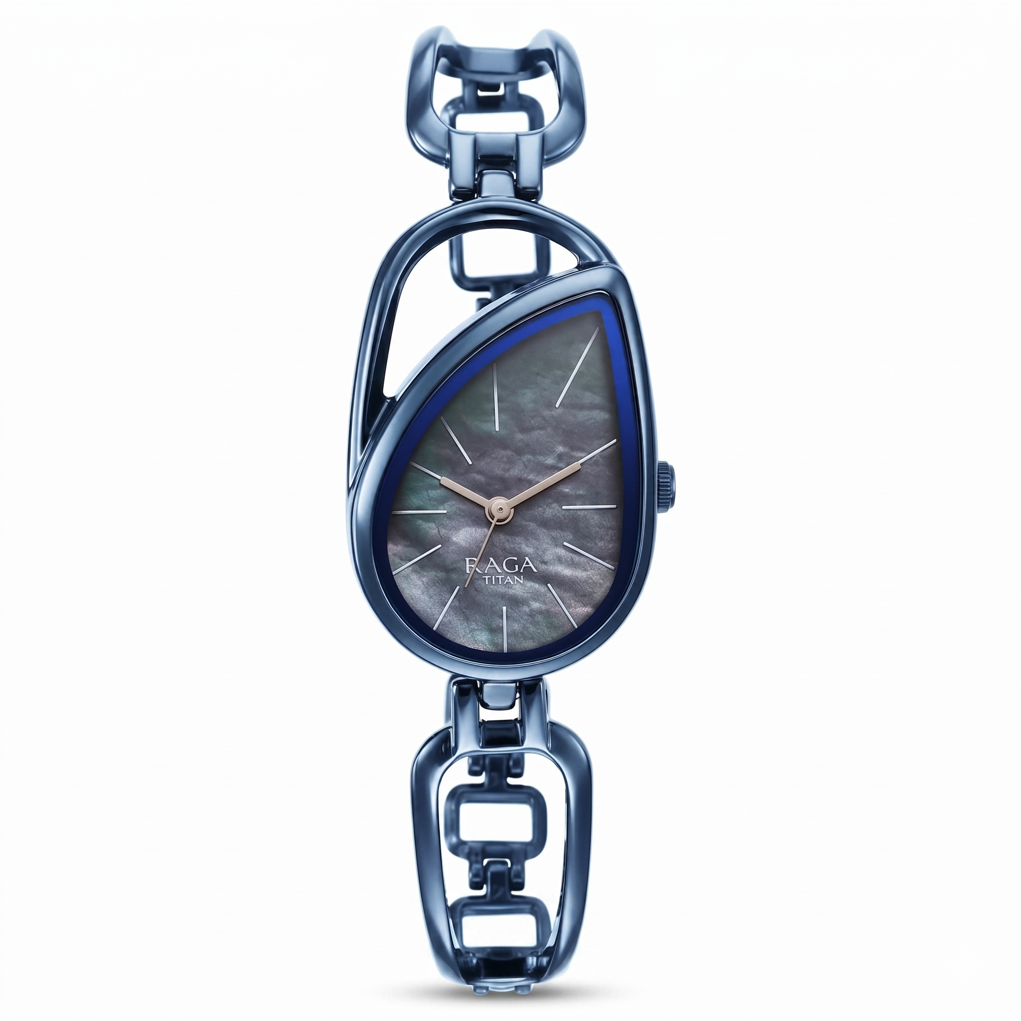 Titan 2688QM02 | Titan Raga Chic Quartz Analog Blue Dial Blue Metal Strap Watch for Women