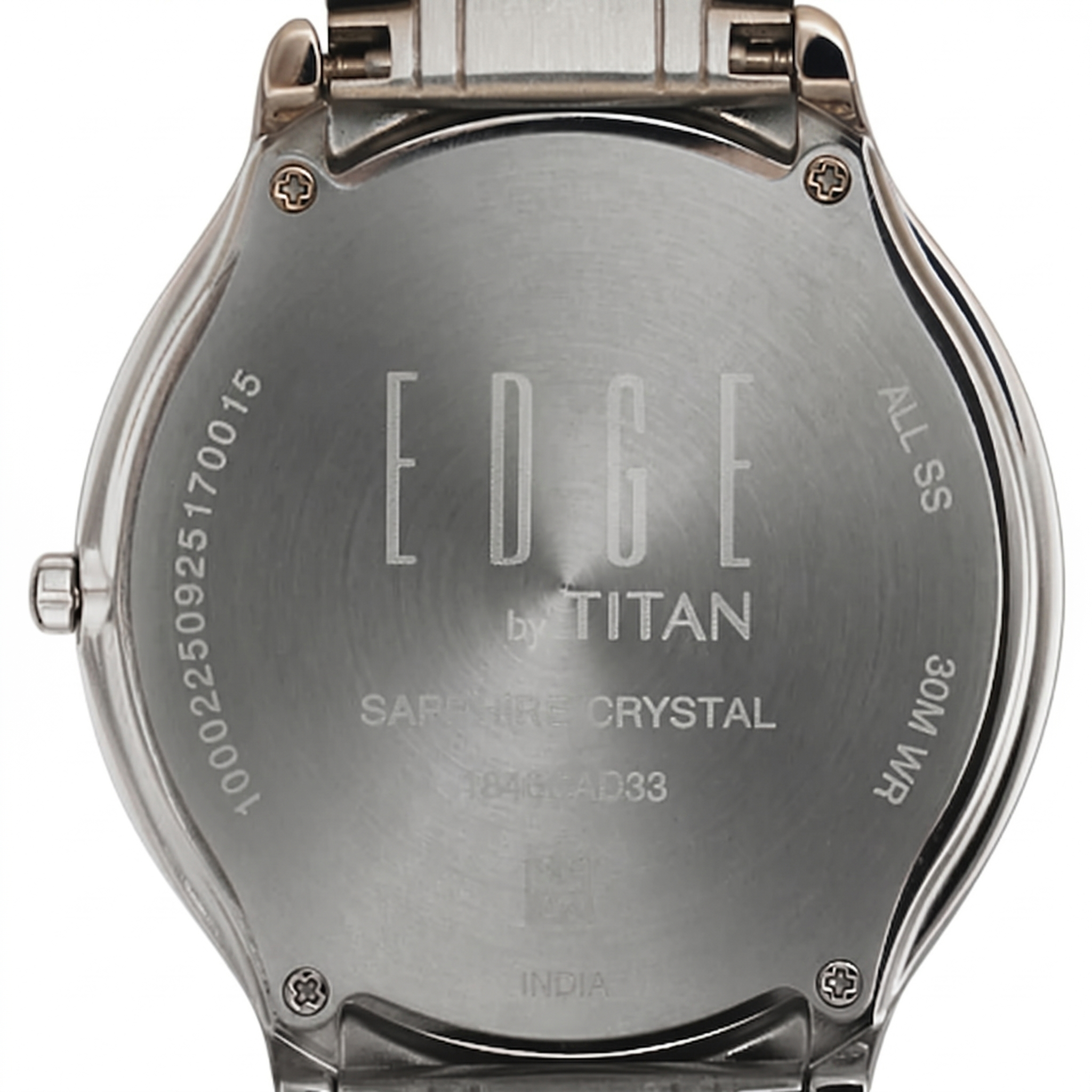 Titan 1843BM01 | Titan Edge Gleam Quartz Analog Champagne Dial Two Toned Stainless Steel Strap Watch For Men