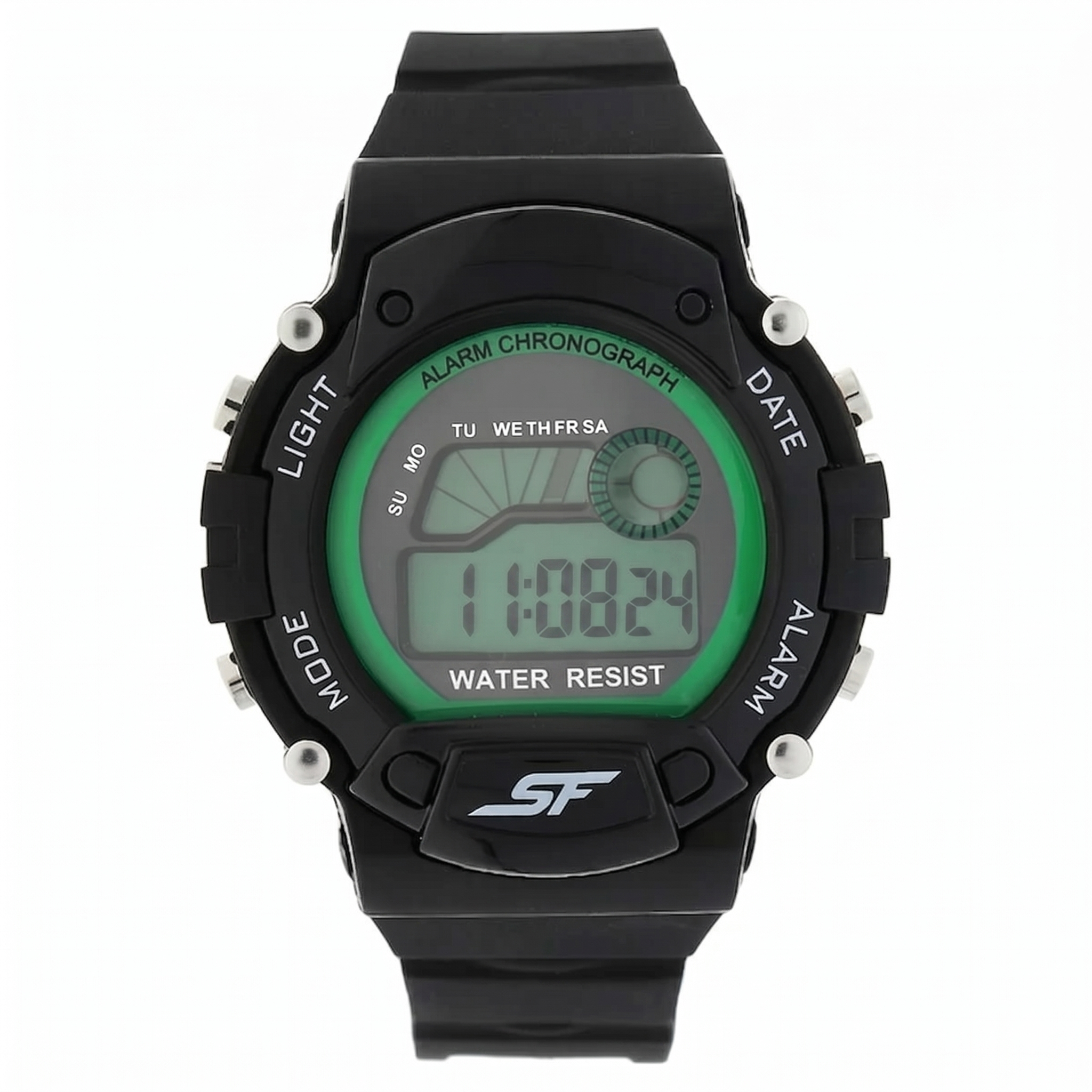 Sonata NS7982PP05 | SF Digital Dial Black Plastic Strap Watch for Men