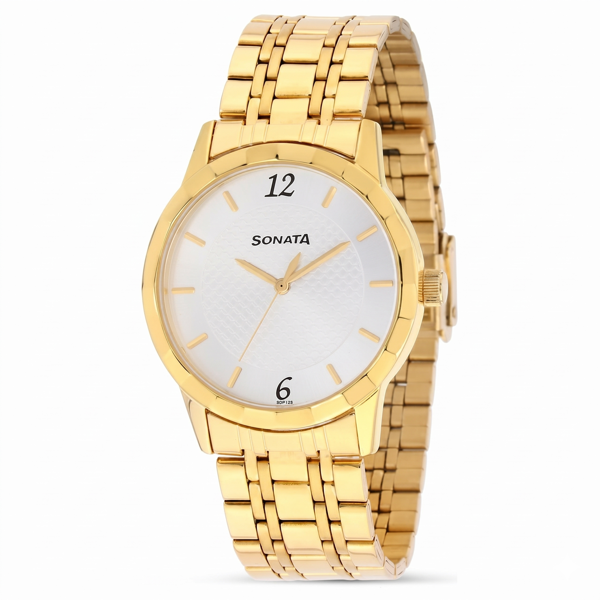 Sonata 7133YM01C | Sonata Quartz Analog Silver Dial Stainless Steel Strap Watch for Men