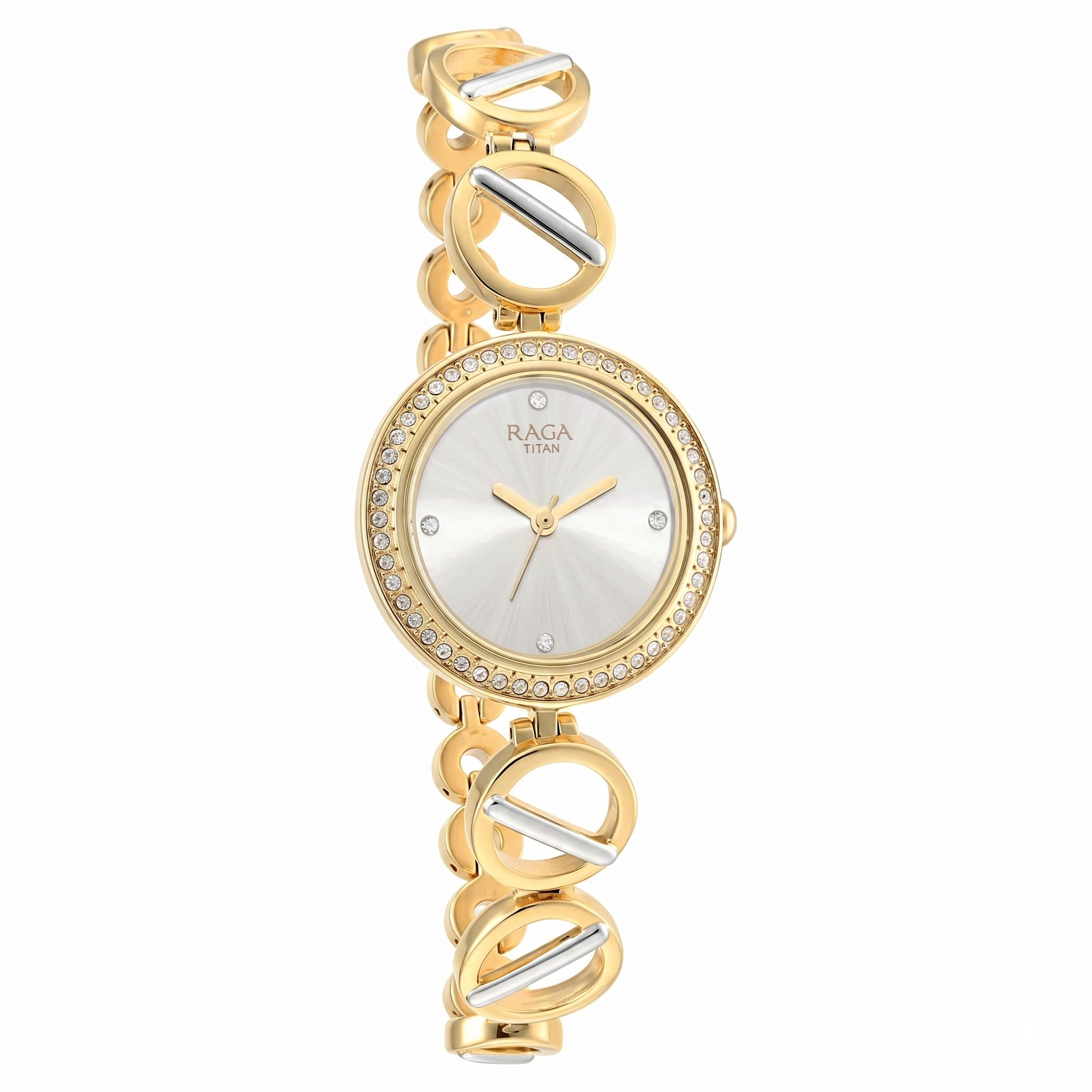 Titan 2643BM01 | Titan Raga Viva Silver Dial Women Watch With Metal Strap