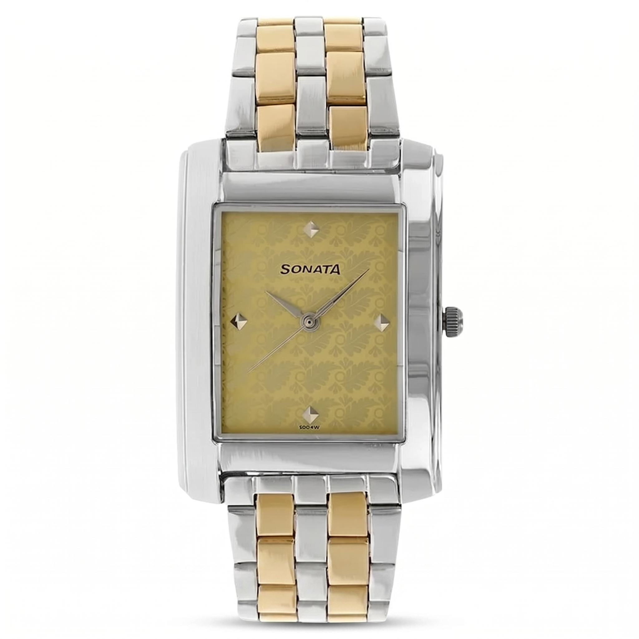 Sonata 7953BM01 | Sonata Quartz Analog Champagne Dial Stainless Steel Strap Watch for Men