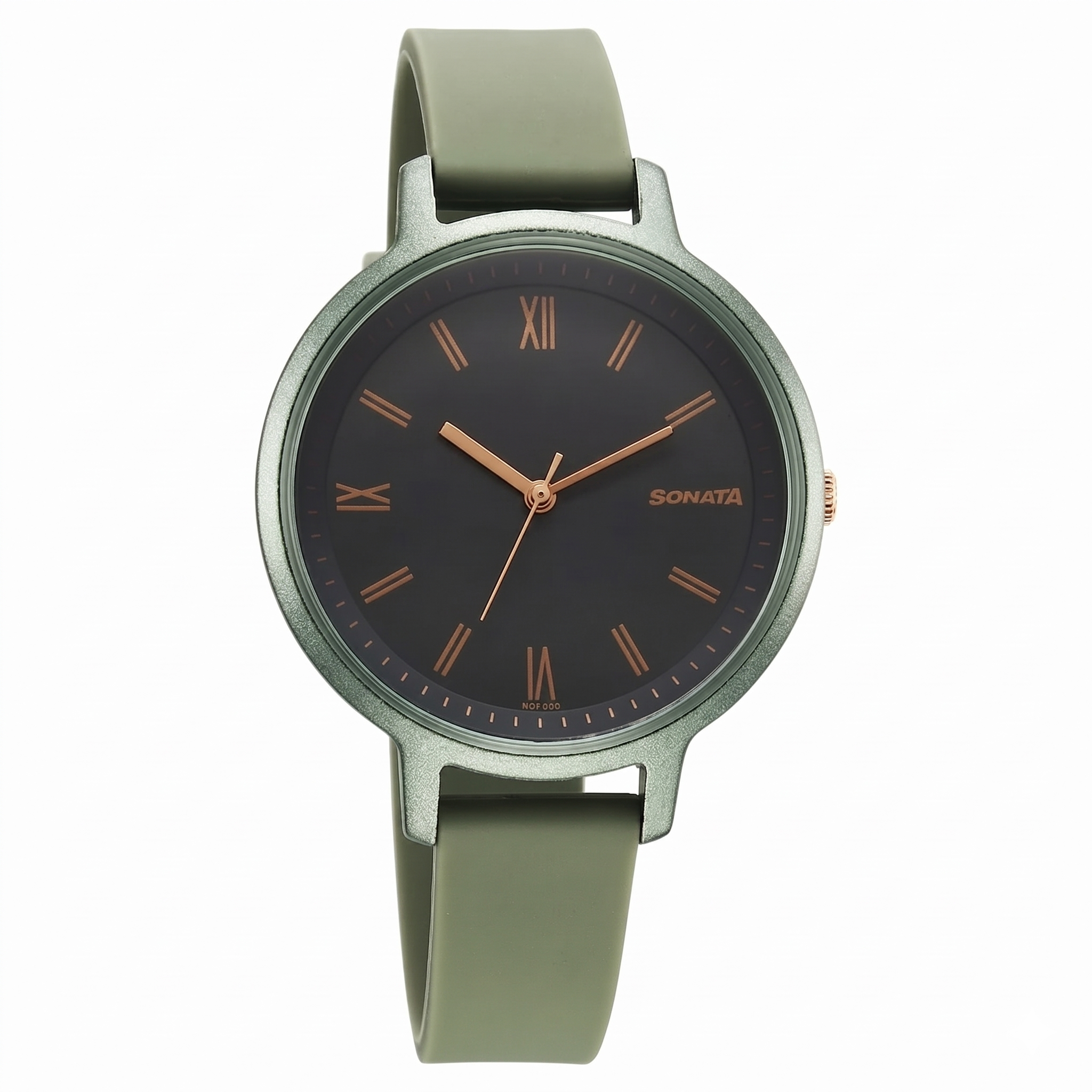 Sonata 87049PP18W | Sonata Splash Quartz Analog Grey Dial Plastic Strap Watch for Women
