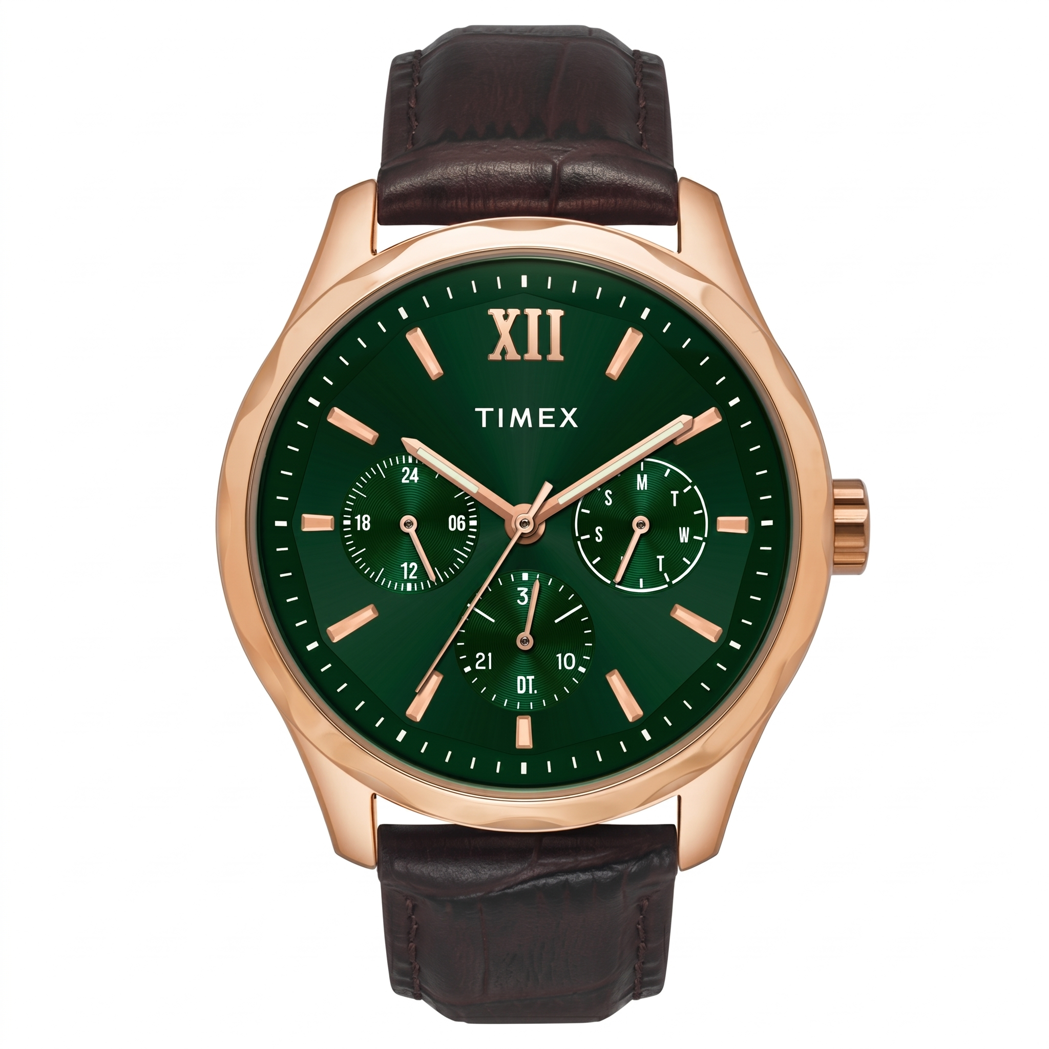 Timex TW0TG7634 | Timex Men Green Round Dial Analog Watch